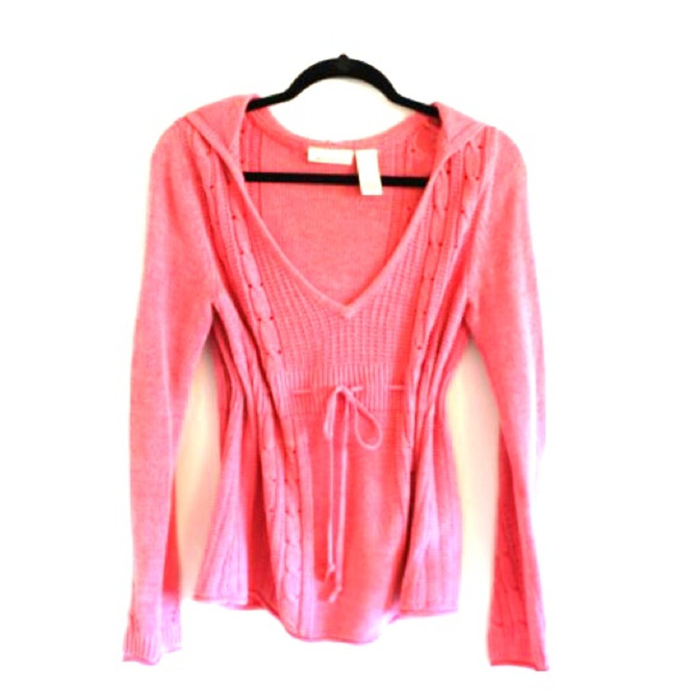 Knit hoodie